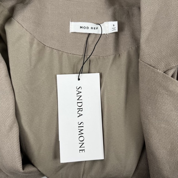 Mod Ref The Olena Jacket Taupe Long Sleeve Blazer Size Small NWT Normcore - Picture 5 of 9